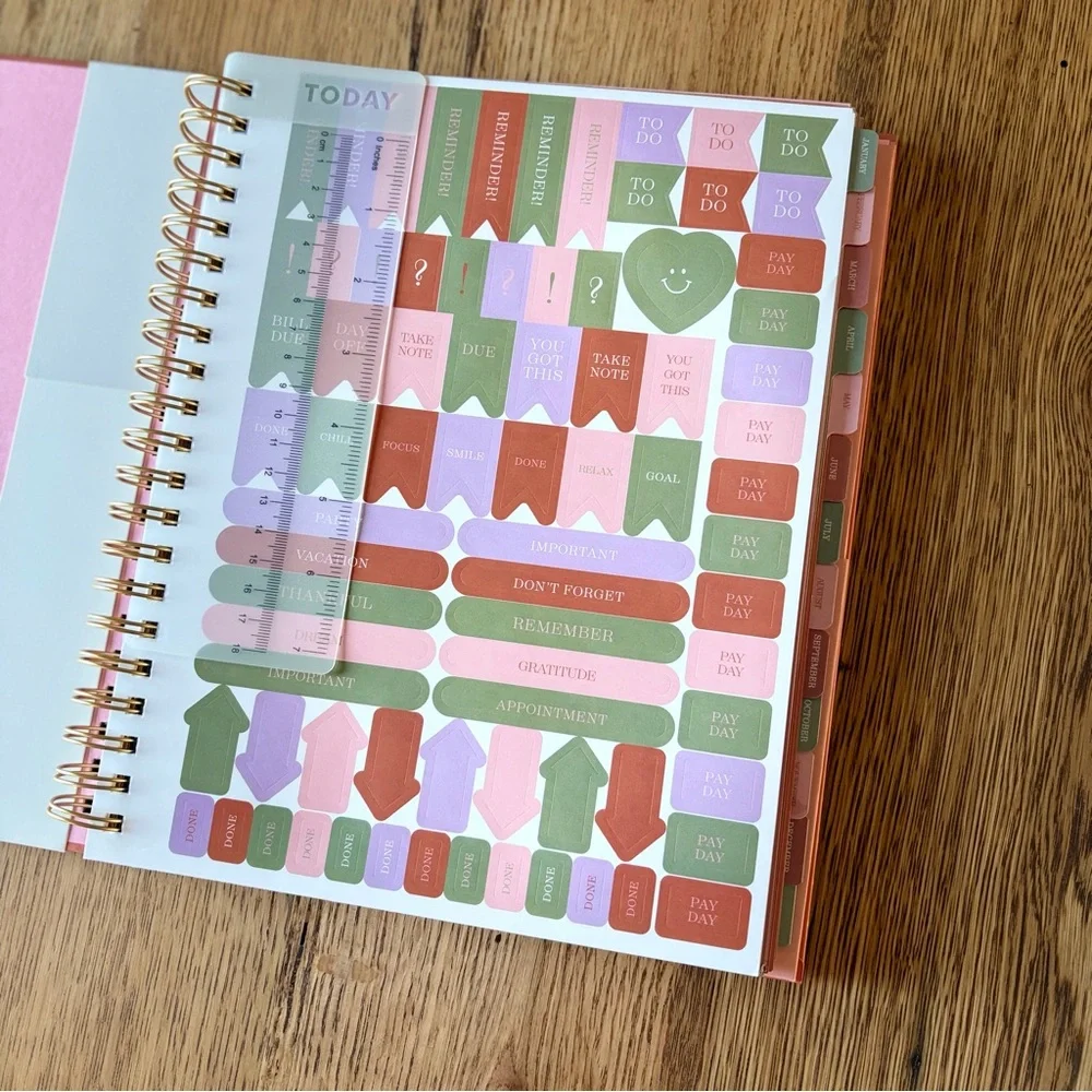 Weekly/Monthly Planner and Self-help Workbook Set